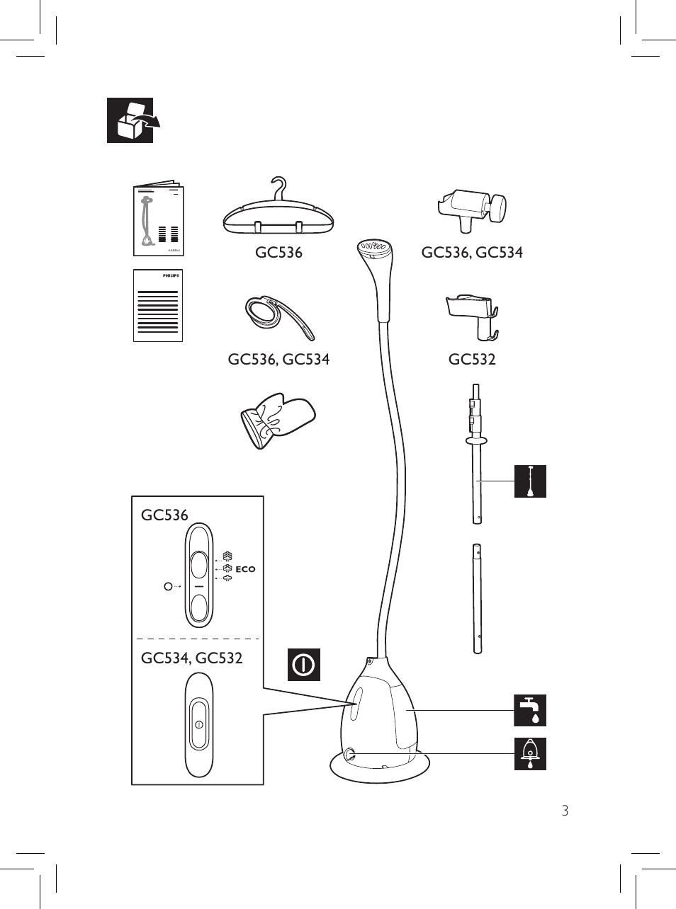 Philips Défroisseur User Manual | Page 3 / 45