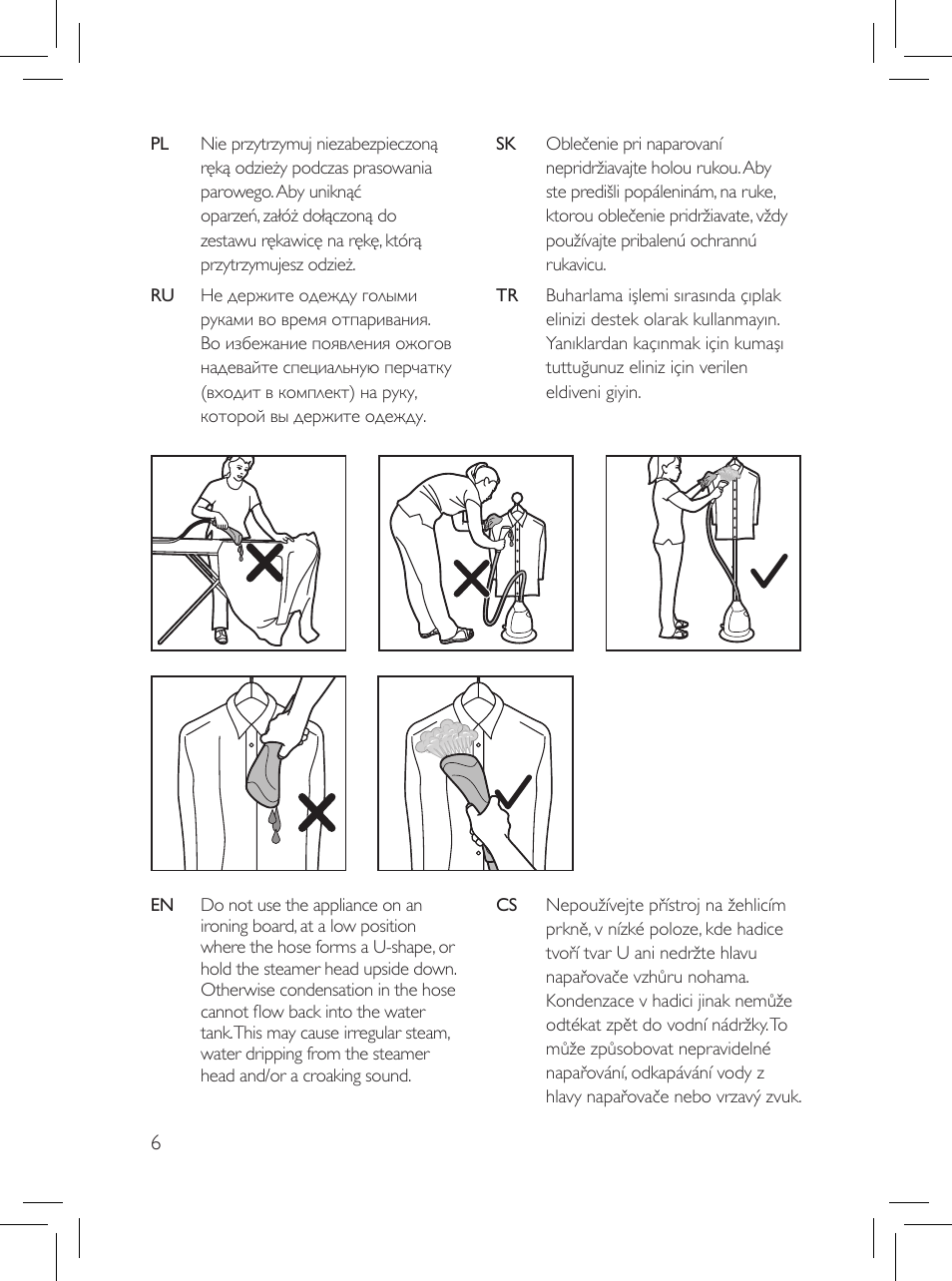 Philips Défroisseur User Manual | Page 6 / 45