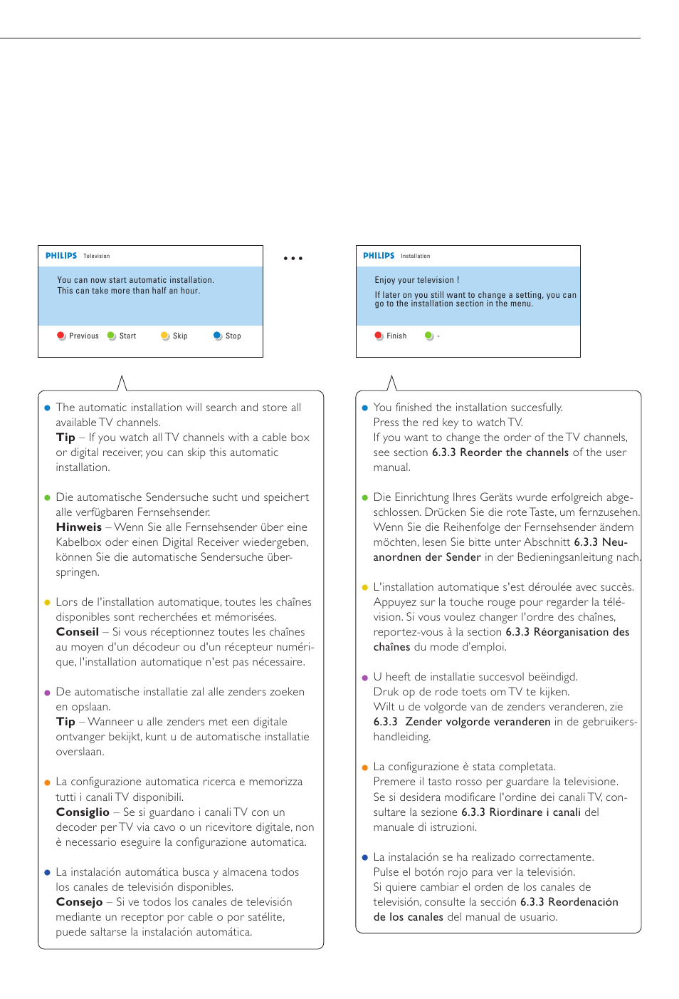 Philips Aurea Téléviseur User Manual | Page 8 / 37