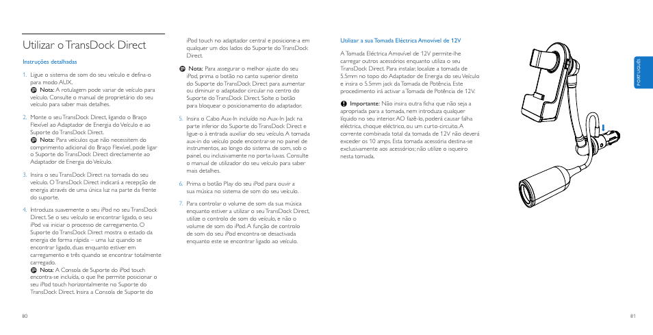 Utilizar otransdock direct | Philips AuxDock User Manual | Page 41 / 92