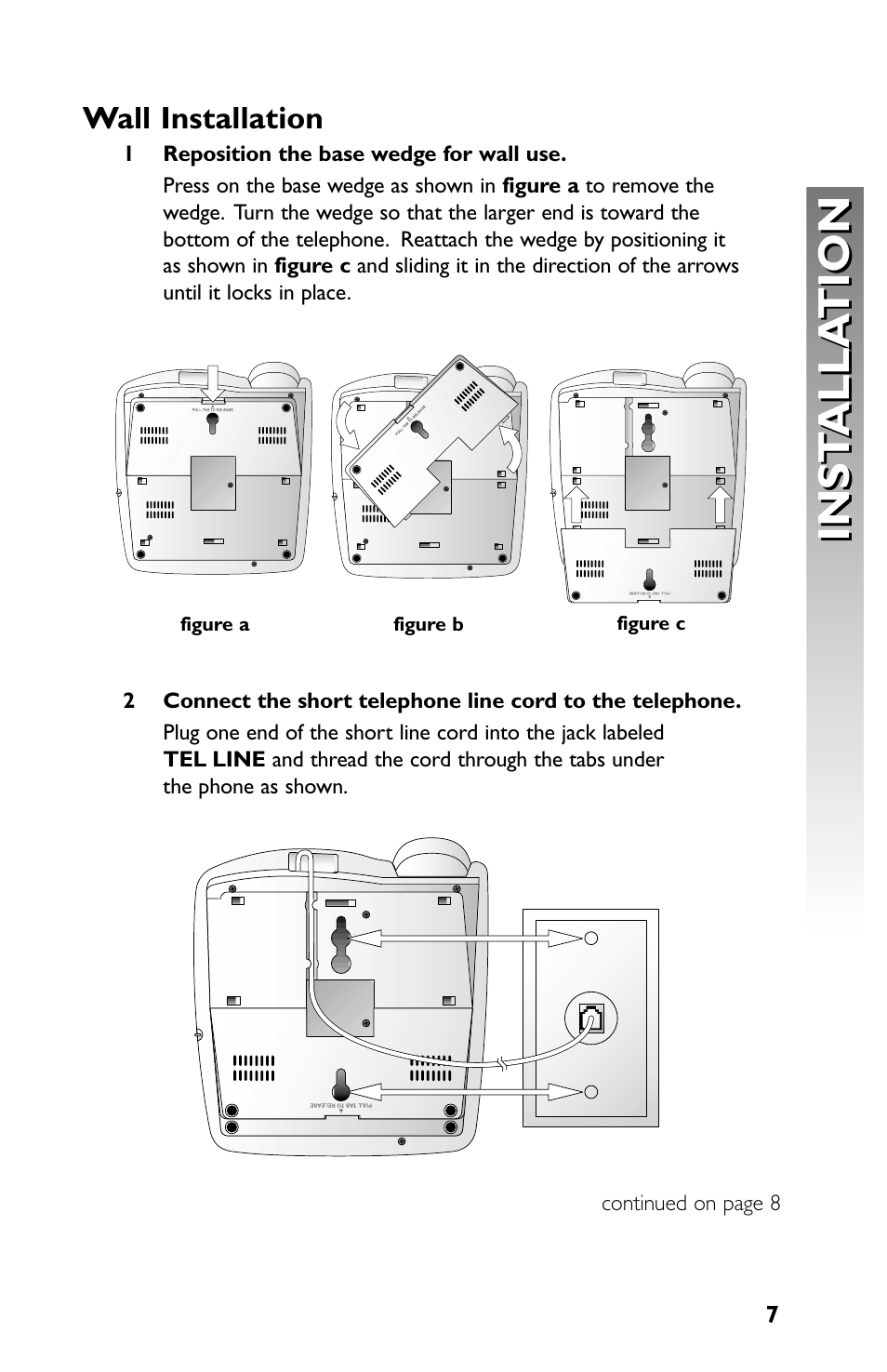 Inst alla tion inst alla tion | AT&T Speakerphone with Caller ID with Call Waiting 959 User Manual | Page 9 / 50