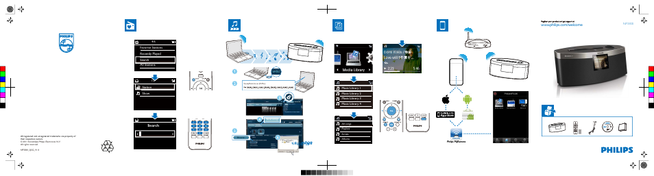 Search, Station show | Philips Streamium Lecteur audio sans fil User Manual | Page 2 / 2