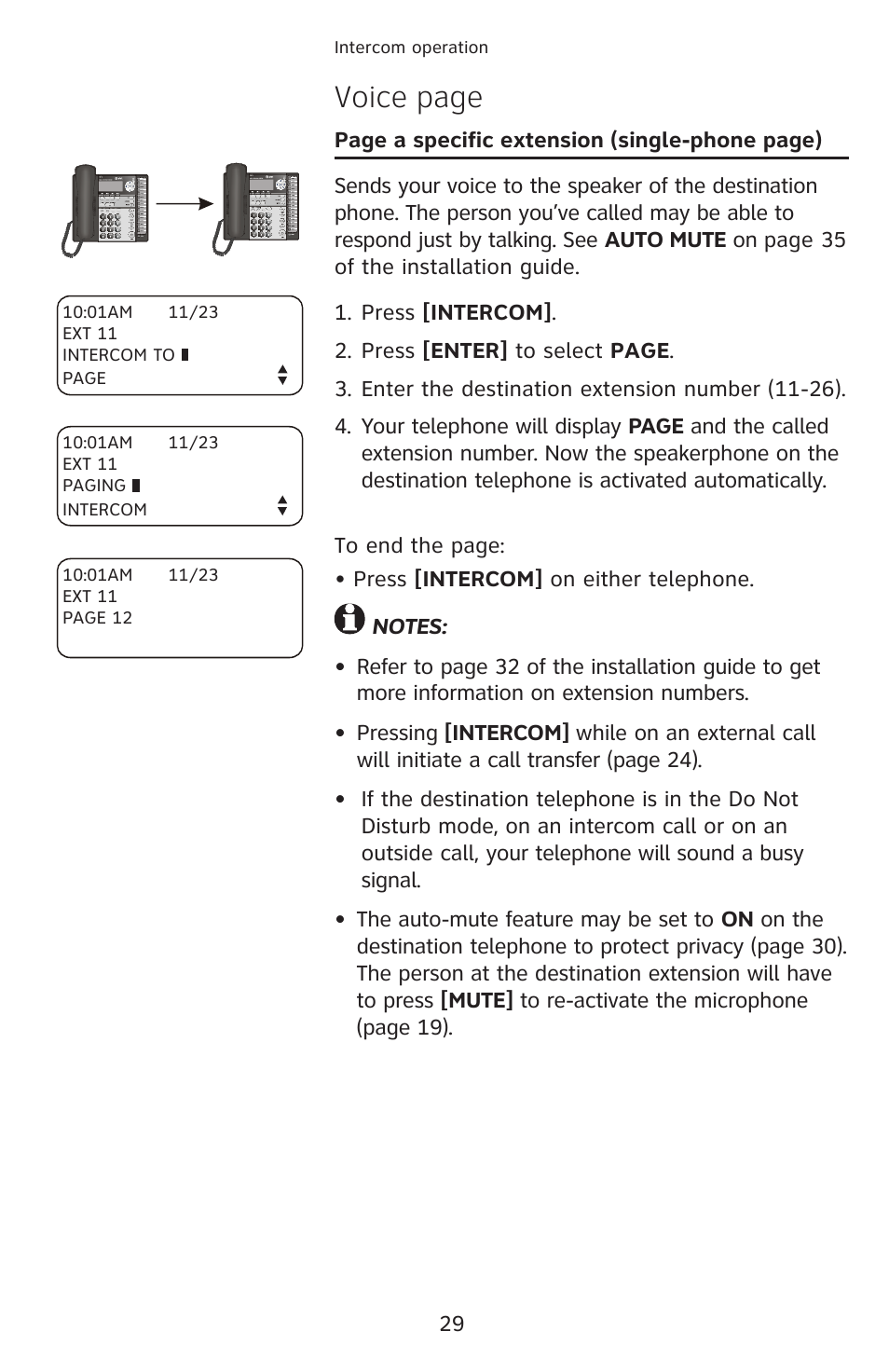 Voice page | AT&T 1070 User Manual | Page 15 / 74