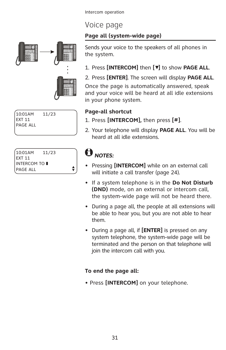 Voice page | AT&T 1070 User Manual | Page 17 / 74