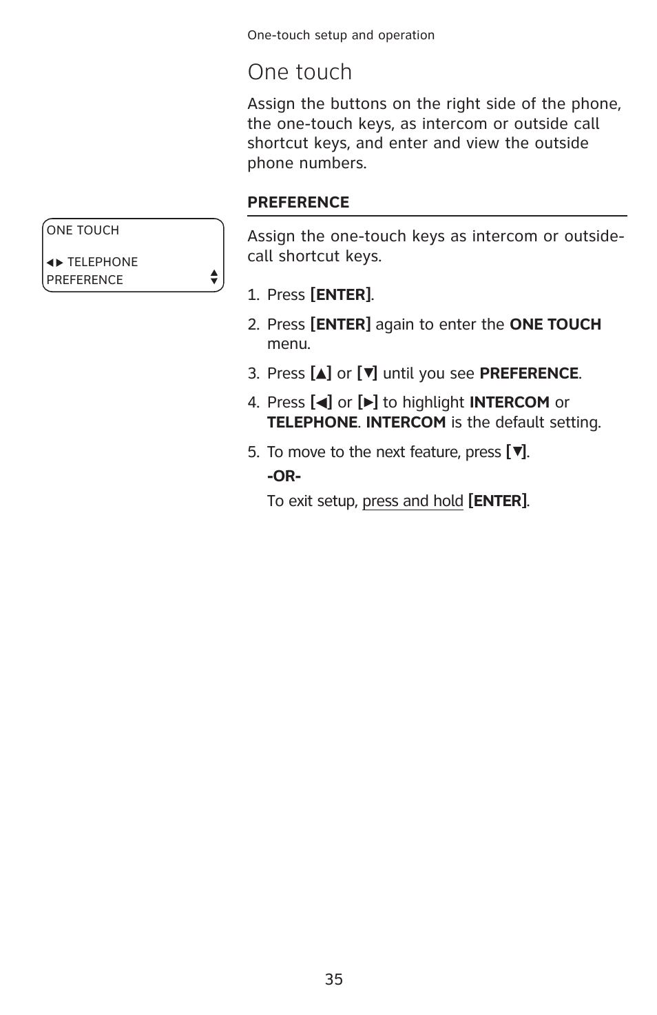One touch | AT&T 1070 User Manual | Page 21 / 74