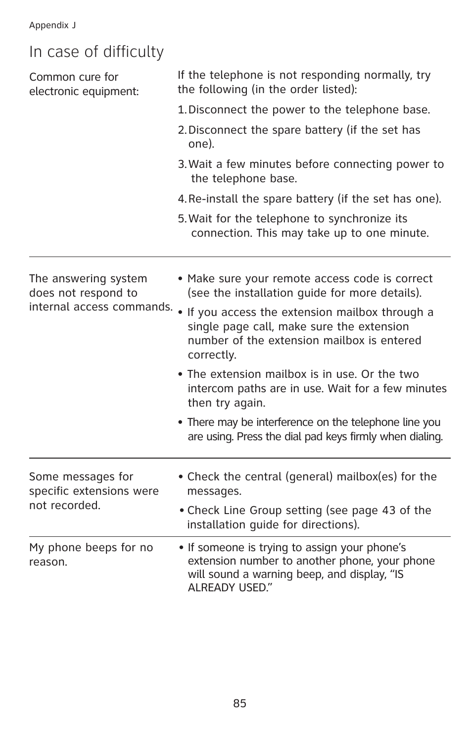 AT&T 1070 User Manual | Page 71 / 74