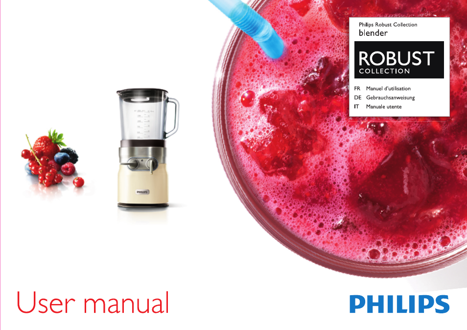 Philips Robust Collection Blender User Manual | 28 pages