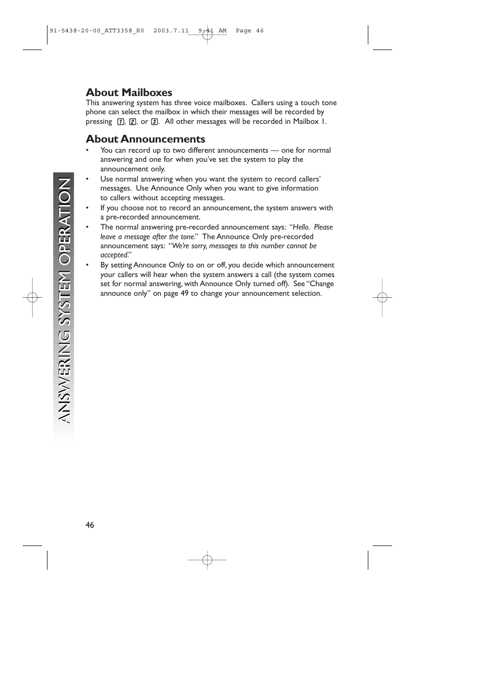 AT&T 3358 User Manual | Page 49 / 72