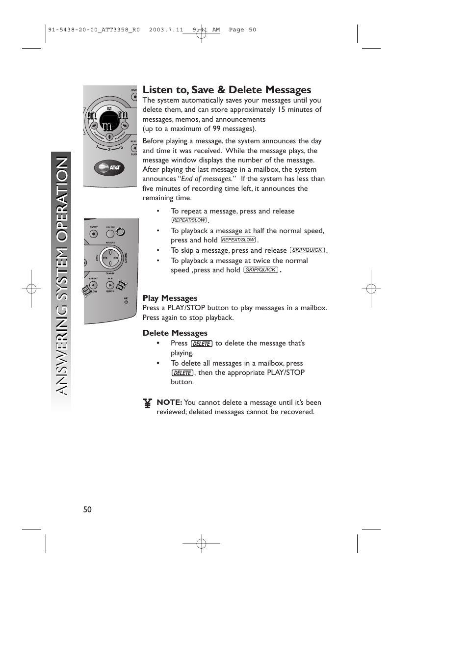 AT&T 3358 User Manual | Page 53 / 72