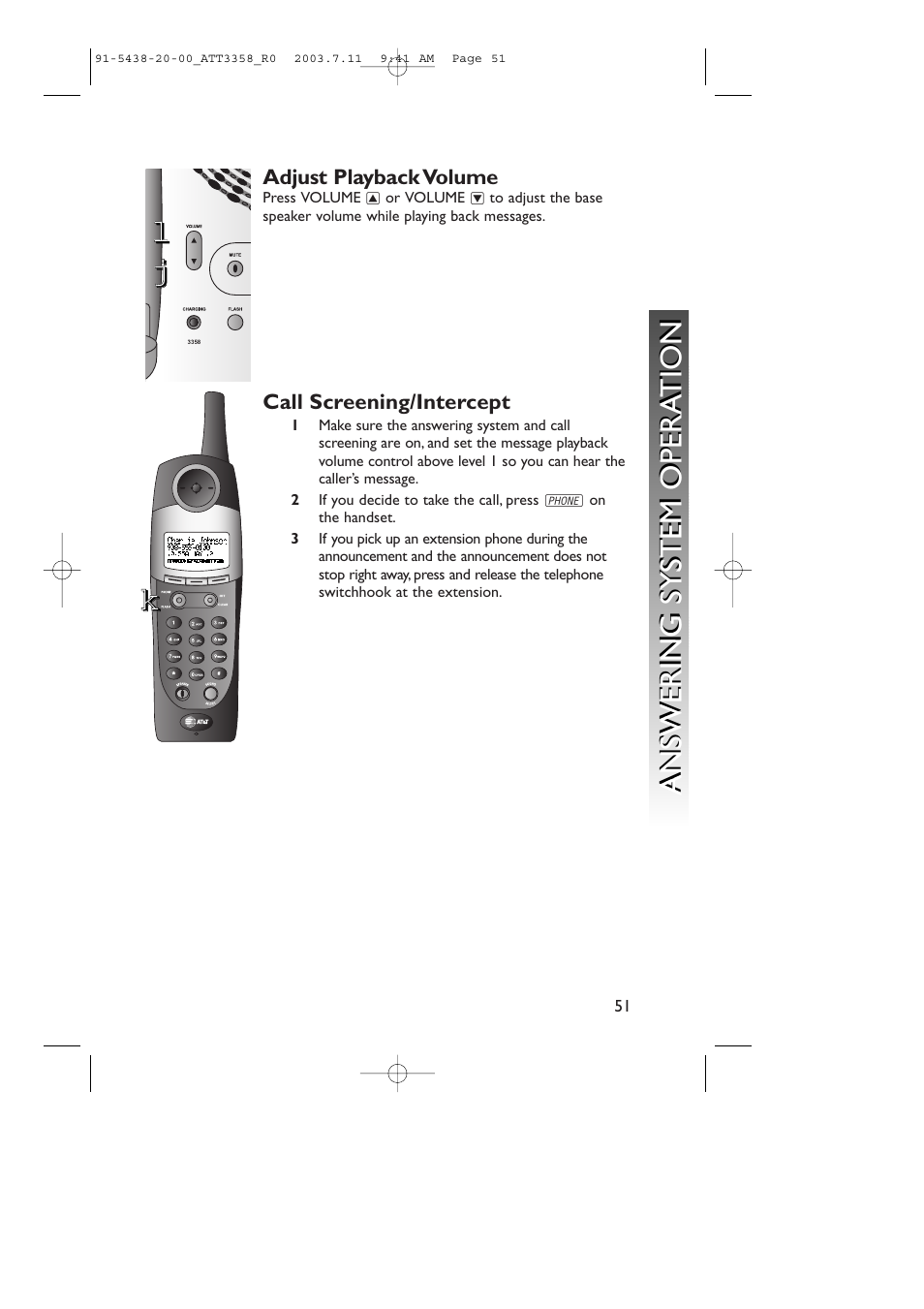 AT&T 3358 User Manual | Page 54 / 72
