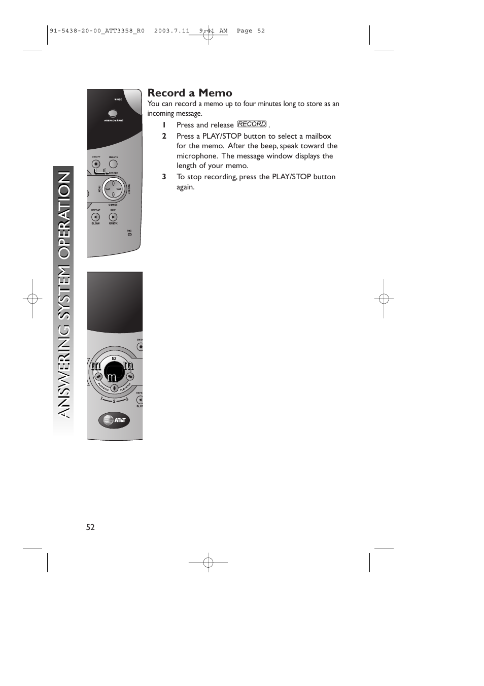 AT&T 3358 User Manual | Page 55 / 72