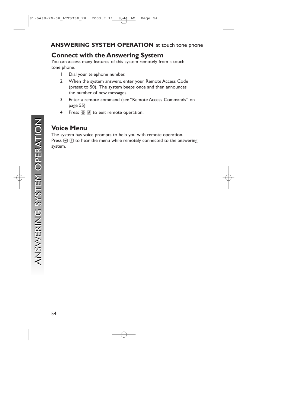 AT&T 3358 User Manual | Page 57 / 72