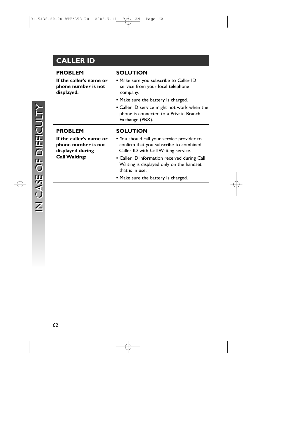 AT&T 3358 User Manual | Page 65 / 72