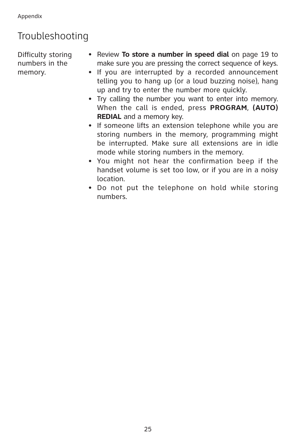 Troubleshooting | AT&T 983 User Manual | Page 28 / 39