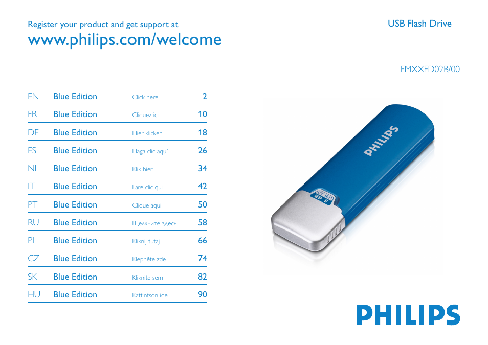 Philips Clé USB User Manual | 98 pages