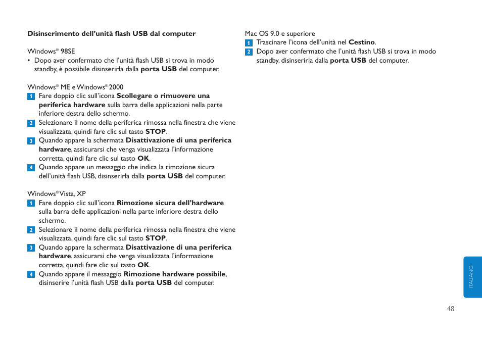 Philips Clé USB User Manual | Page 48 / 98