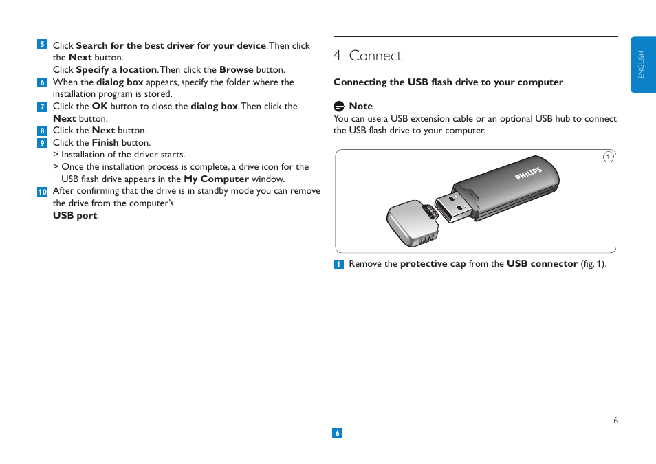4 connect | Philips Clé USB User Manual | Page 6 / 98