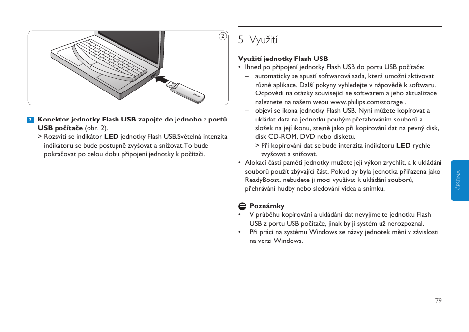 5 využití | Philips Clé USB User Manual | Page 79 / 98