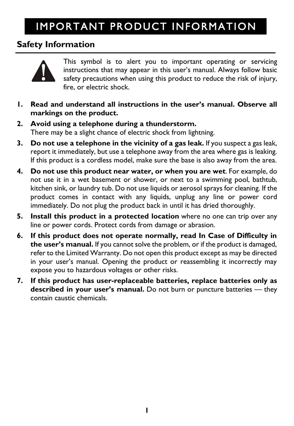 AT&T Trimline 265 User Manual | Page 4 / 36