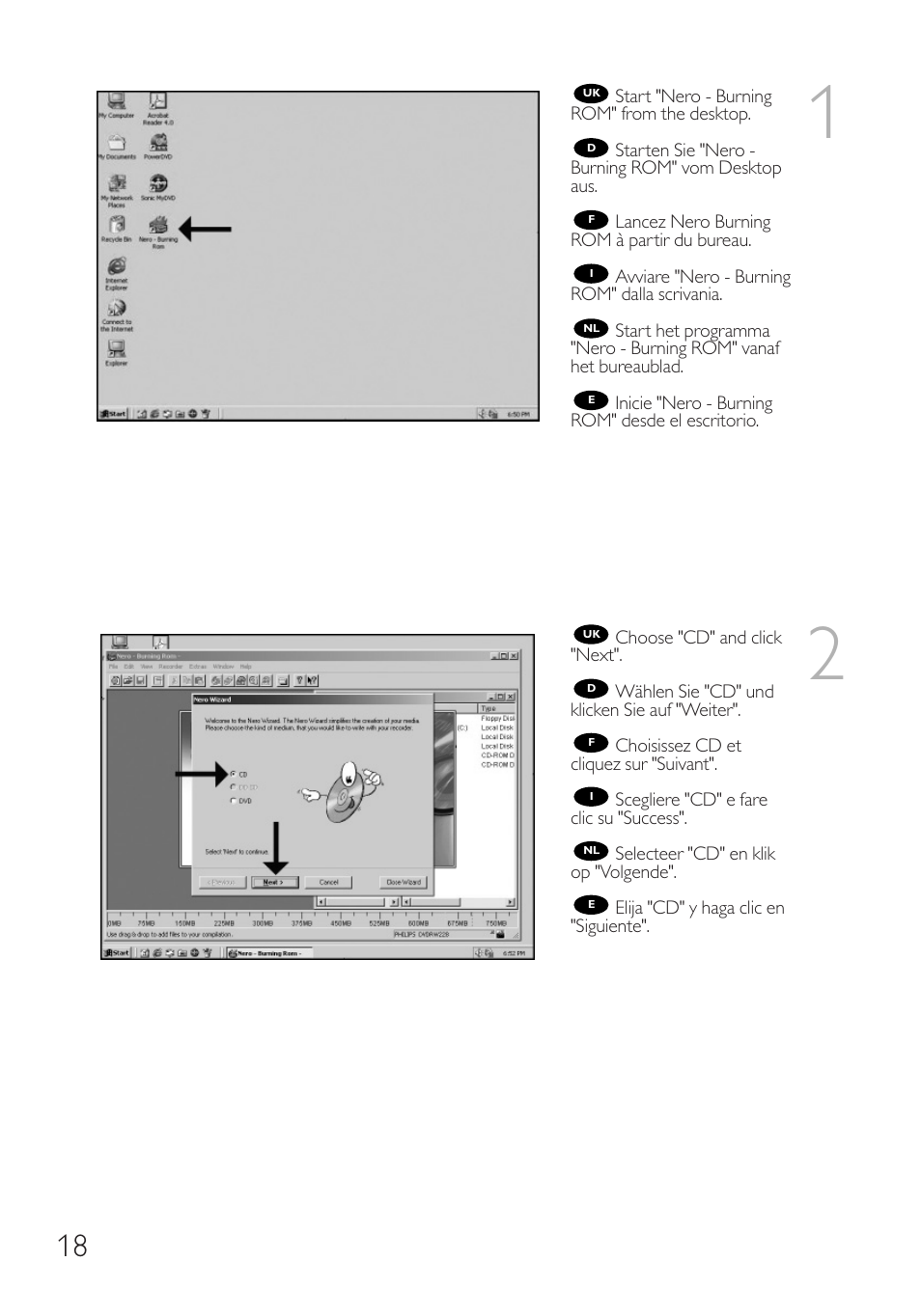 Philips Graveur interne User Manual | Page 18 / 48