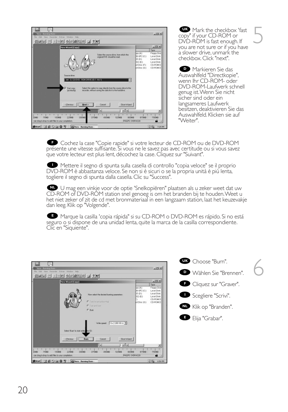 Philips Graveur interne User Manual | Page 20 / 48