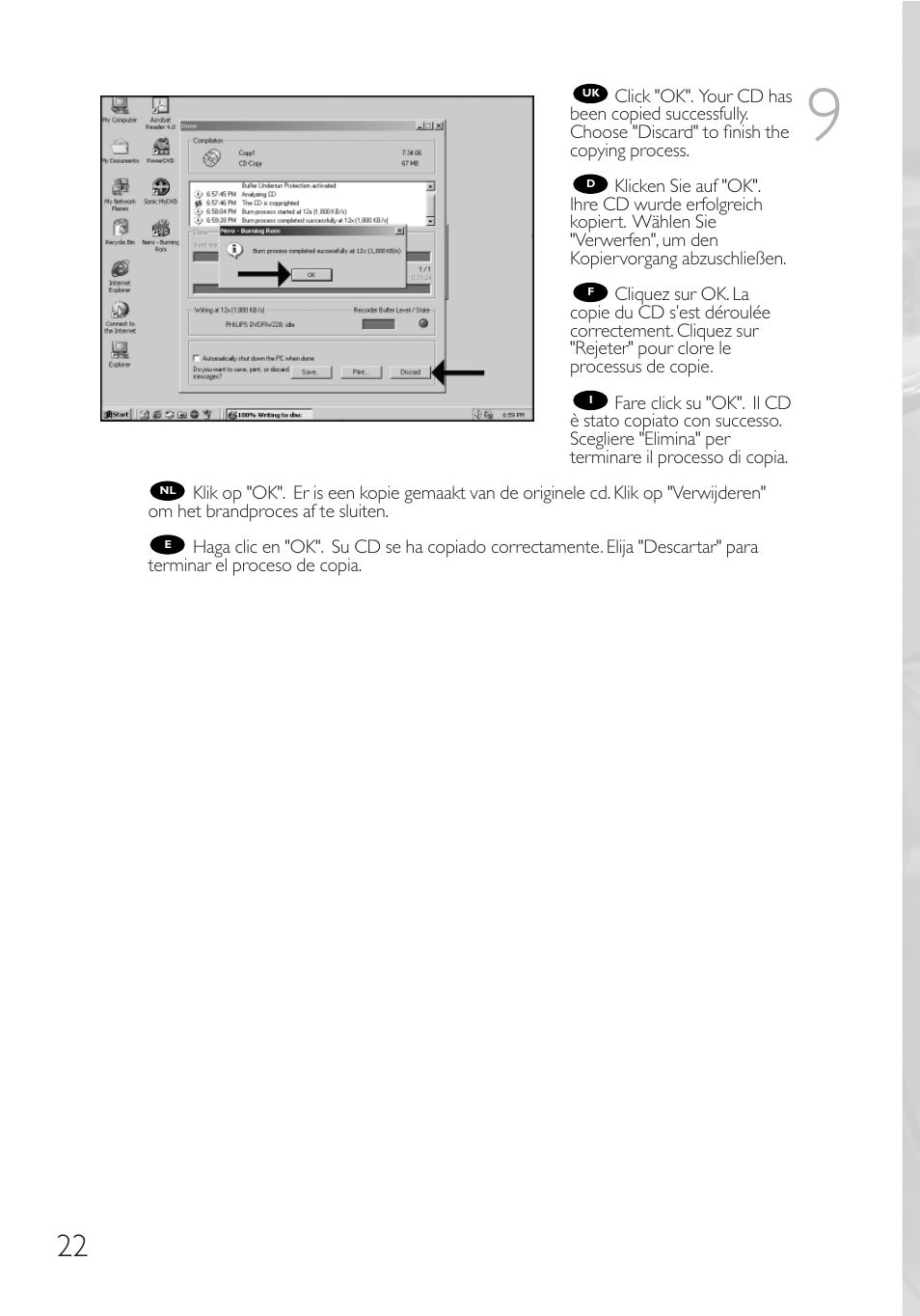 Philips Graveur interne User Manual | Page 22 / 48