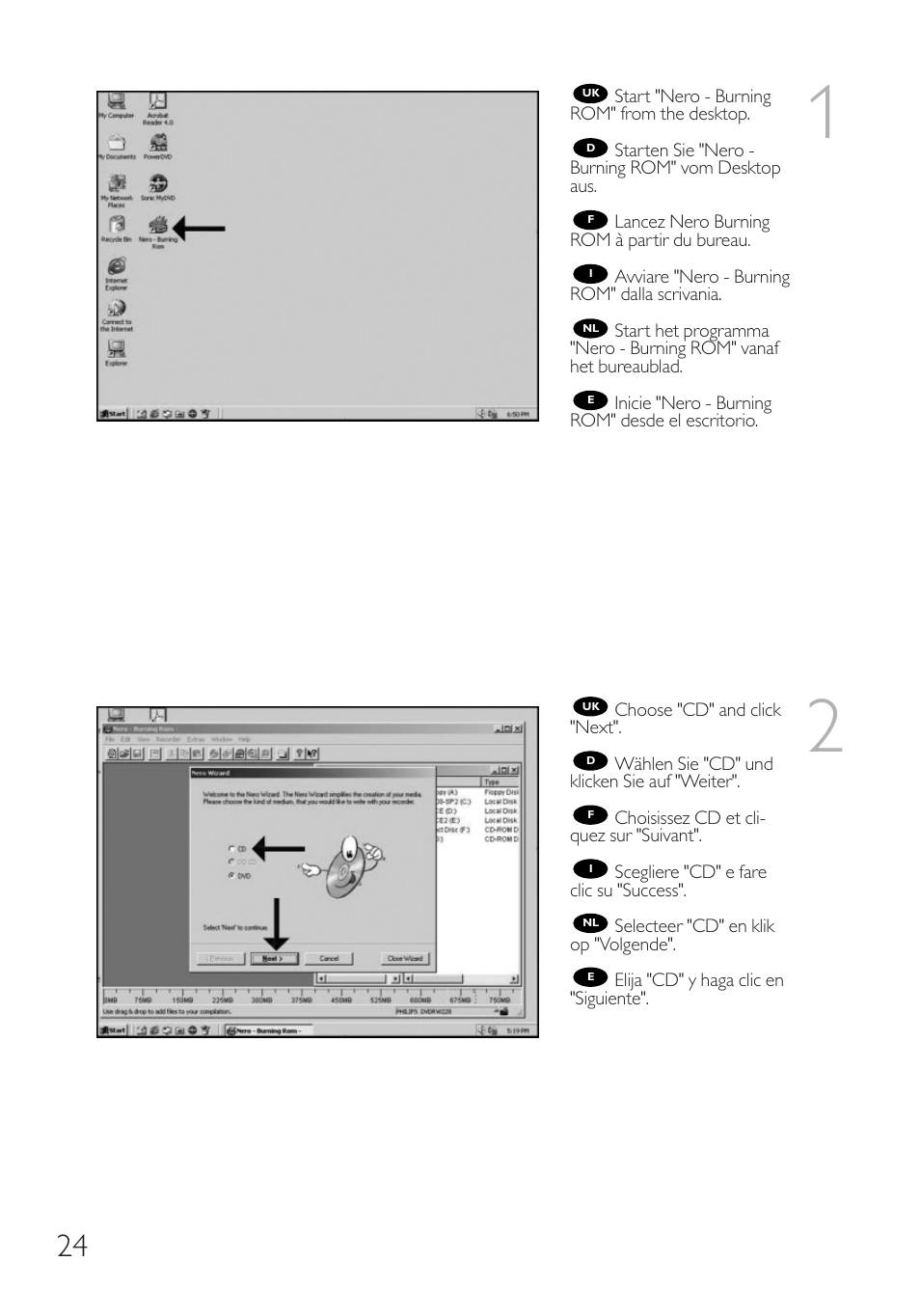 Philips Graveur interne User Manual | Page 24 / 48