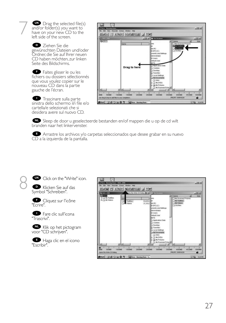 Philips Graveur interne User Manual | Page 27 / 48