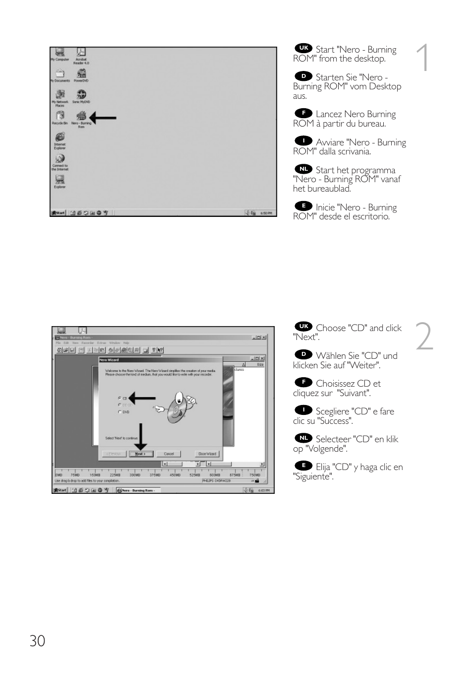 Philips Graveur interne User Manual | Page 30 / 48