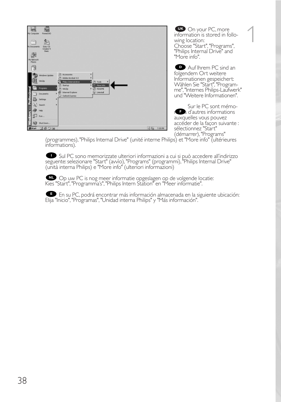 Philips Graveur interne User Manual | Page 38 / 48
