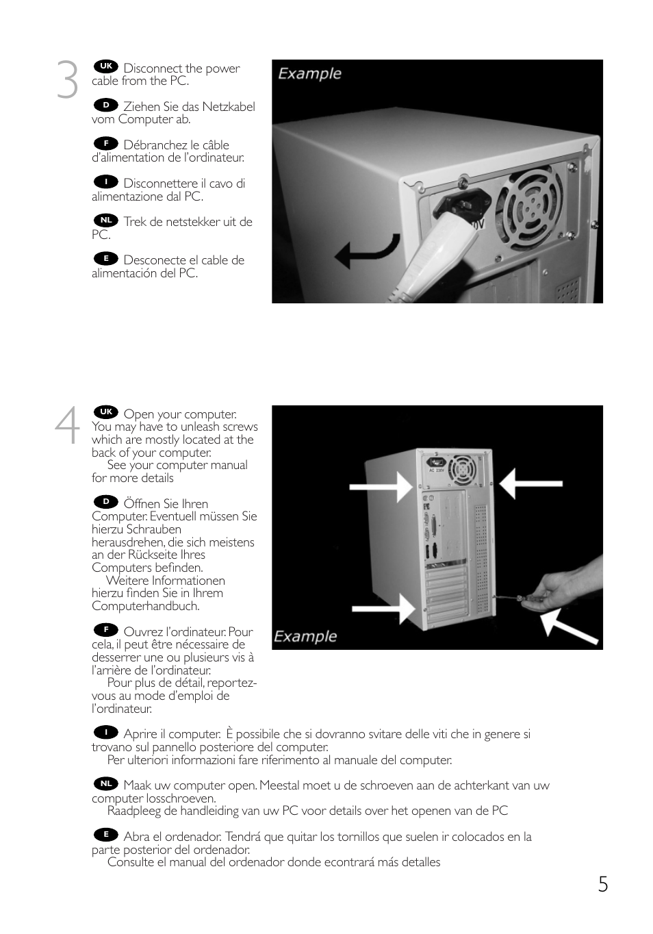 Philips Graveur interne User Manual | Page 5 / 48