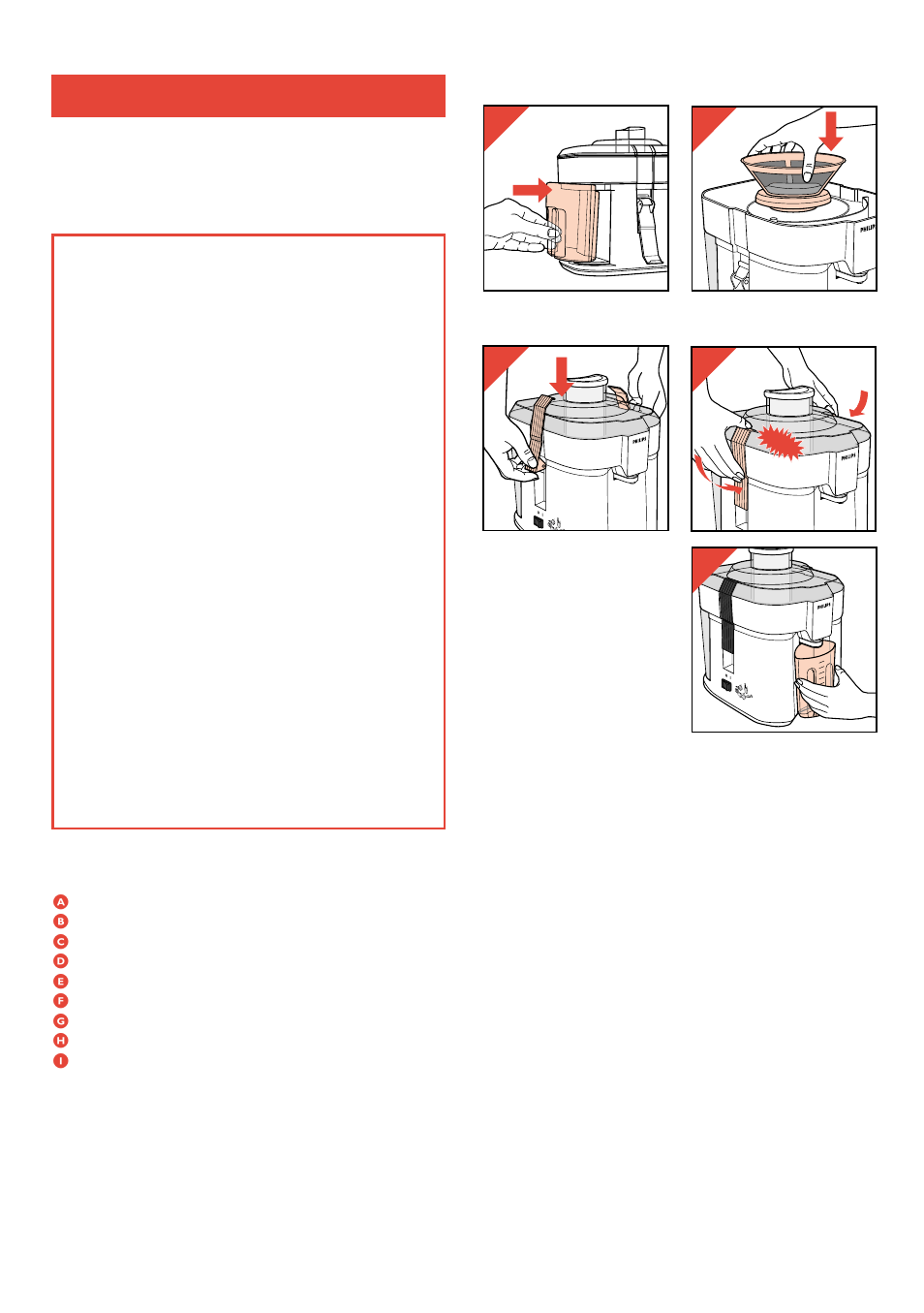 English | Philips Centrifugeuse User Manual | Page 4 / 26