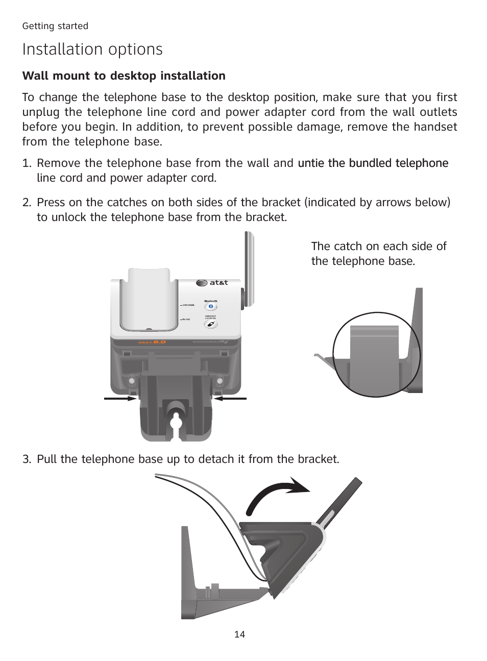 Installation options | AT&T DECT TL9178 User Manual | Page 19 / 91