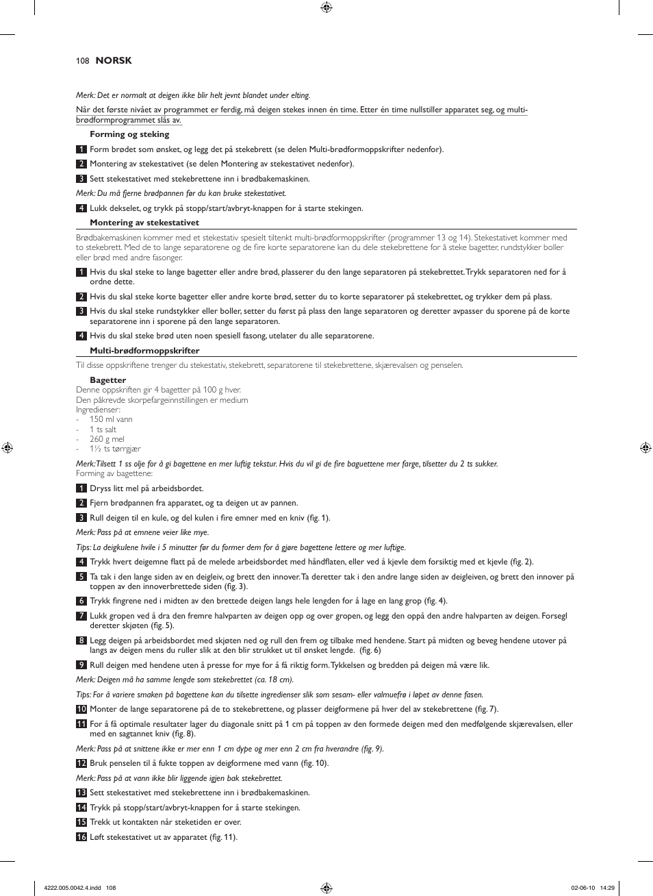 Philips Pure Essentials Collection Machine à pain User Manual | Page 108 / 180