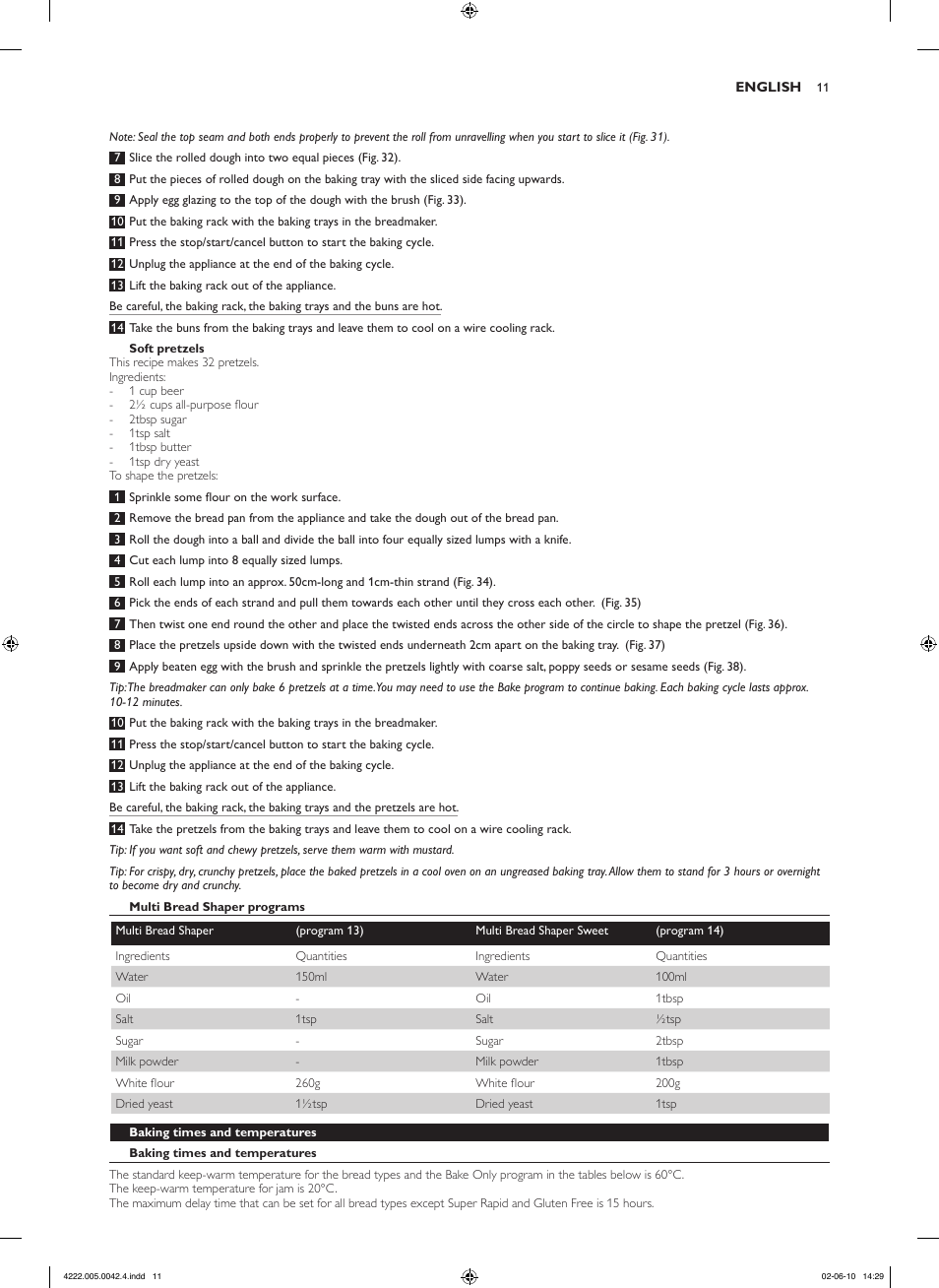 Philips Pure Essentials Collection Machine à pain User Manual | Page 11 / 180