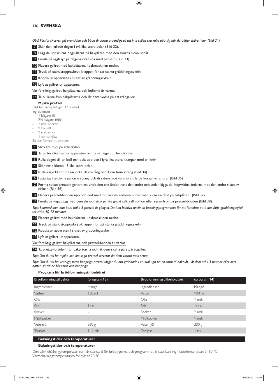 Philips Pure Essentials Collection Machine à pain User Manual | Page 136 / 180