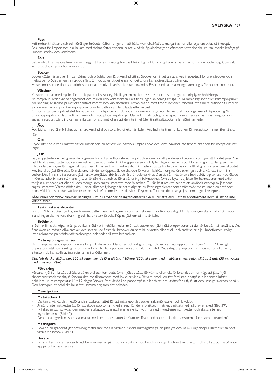 Philips Pure Essentials Collection Machine à pain User Manual | Page 139 / 180