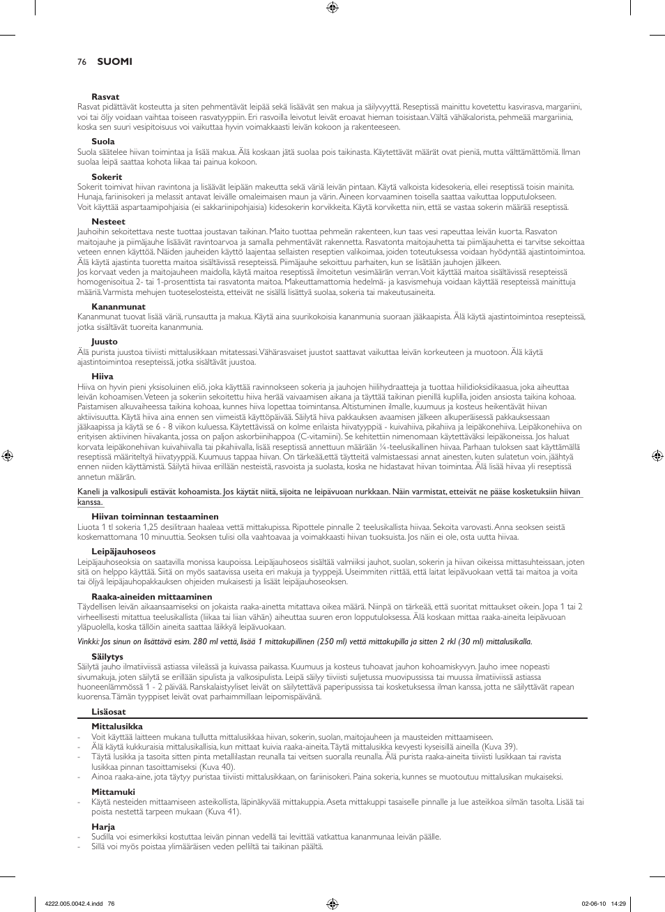 Philips Pure Essentials Collection Machine à pain User Manual | Page 76 / 180