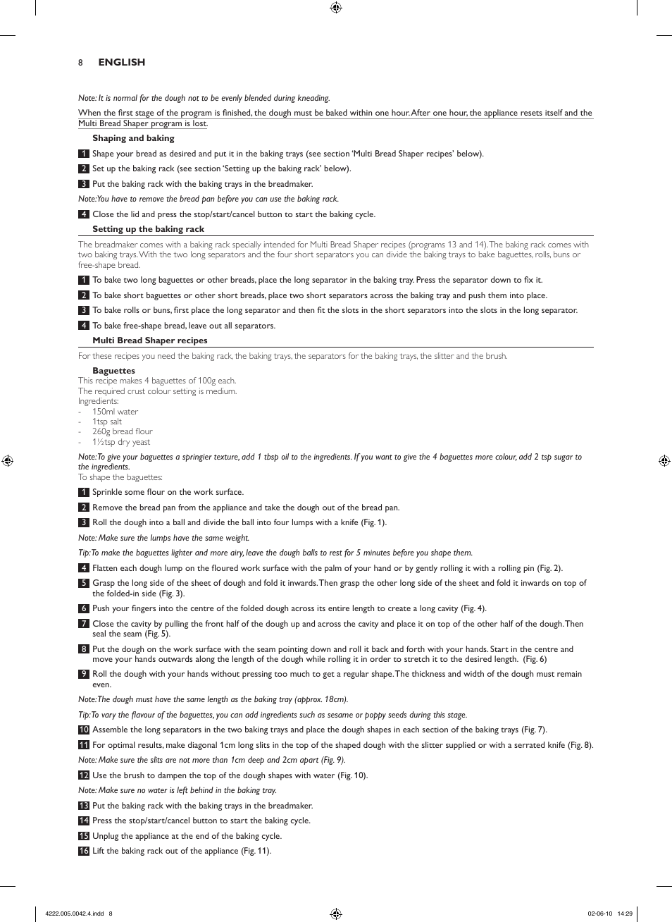 Philips Pure Essentials Collection Machine à pain User Manual | Page 8 / 180