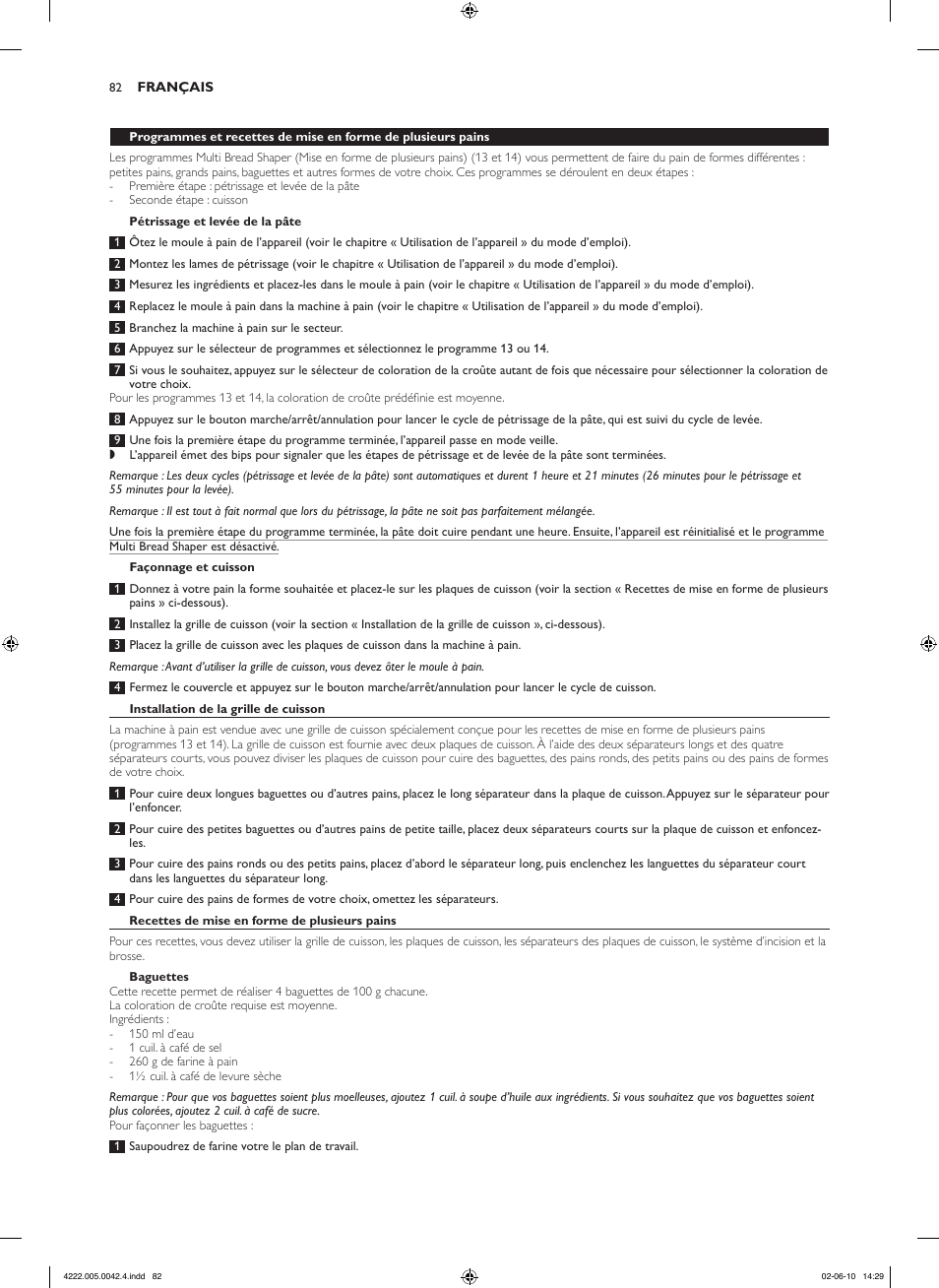 Philips Pure Essentials Collection Machine à pain User Manual | Page 82 / 180