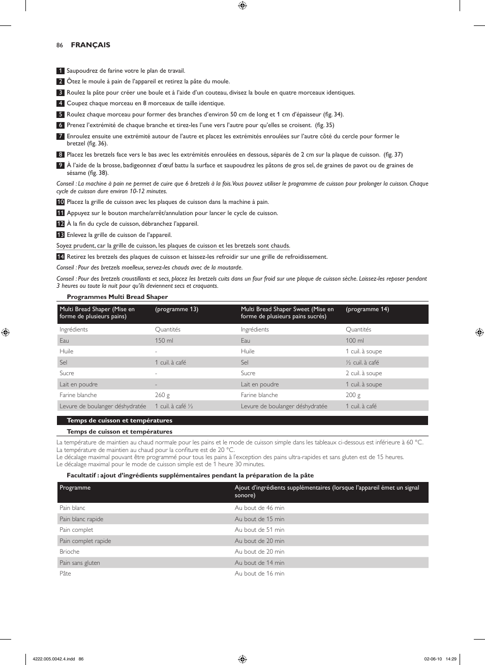 Philips Pure Essentials Collection Machine à pain User Manual | Page 86 / 180