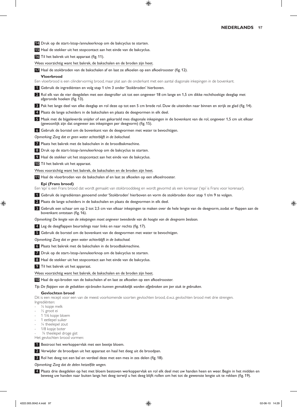 Philips Pure Essentials Collection Machine à pain User Manual | Page 97 / 180