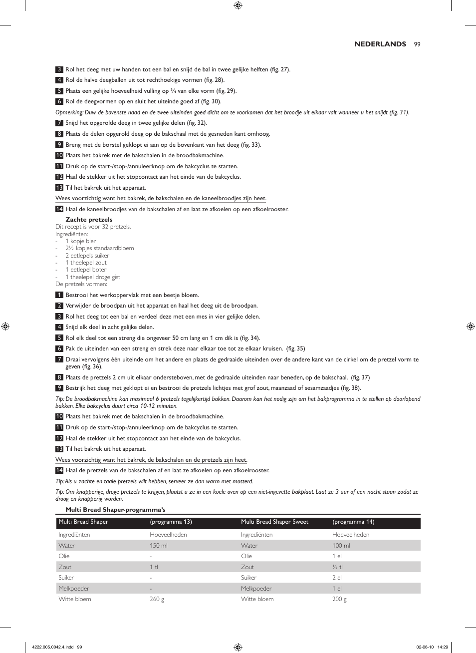 Philips Pure Essentials Collection Machine à pain User Manual | Page 99 / 180