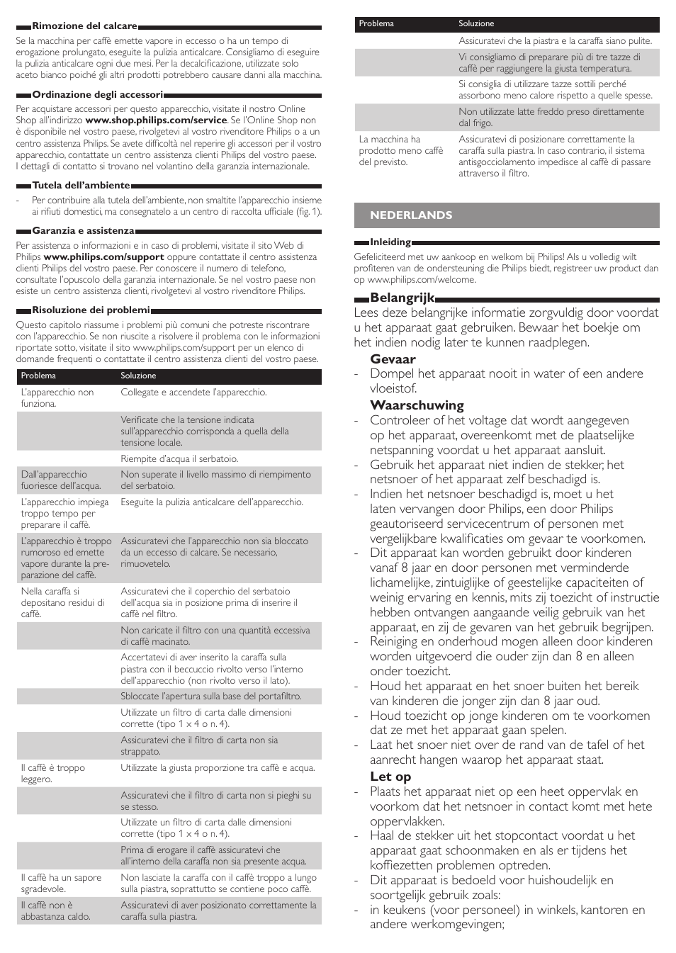 Philips Cafetière User Manual | Page 11 / 14