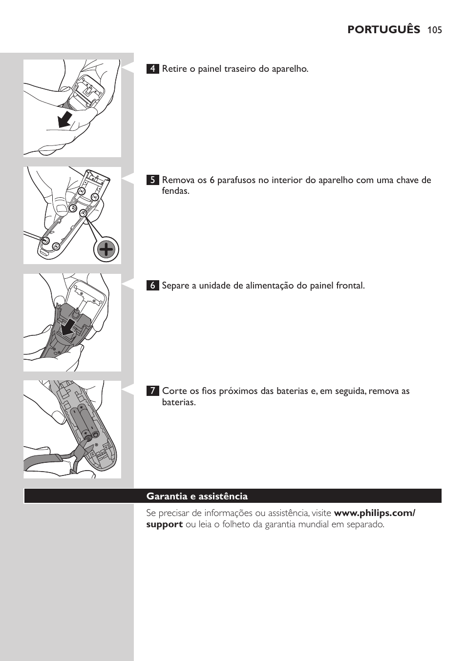 Philips tondeuse cheveux familiale User Manual | Page 105 / 126