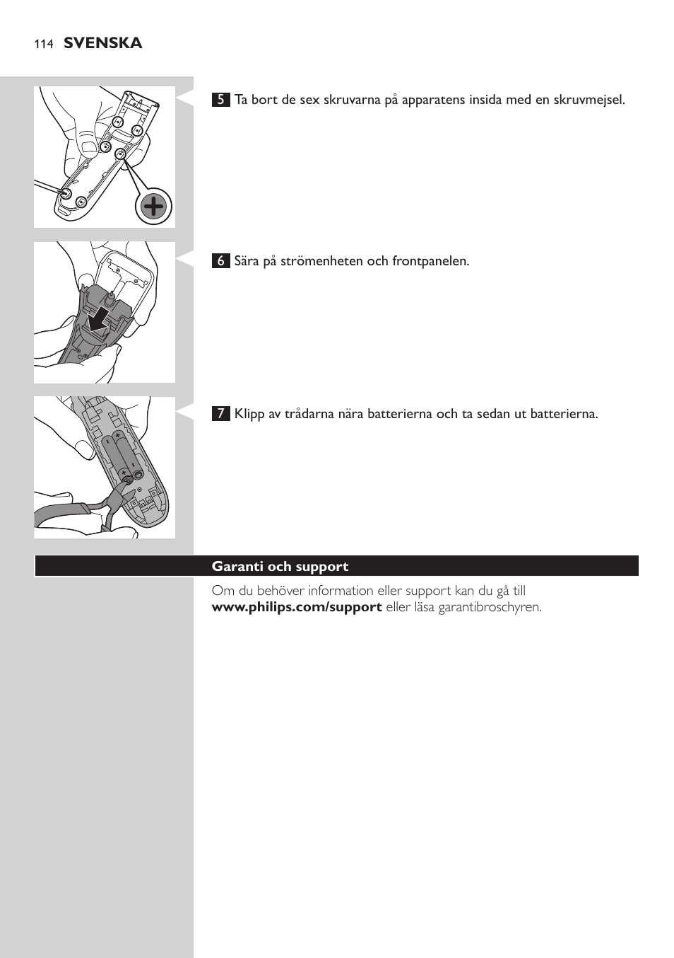 Philips tondeuse cheveux familiale User Manual | Page 114 / 126