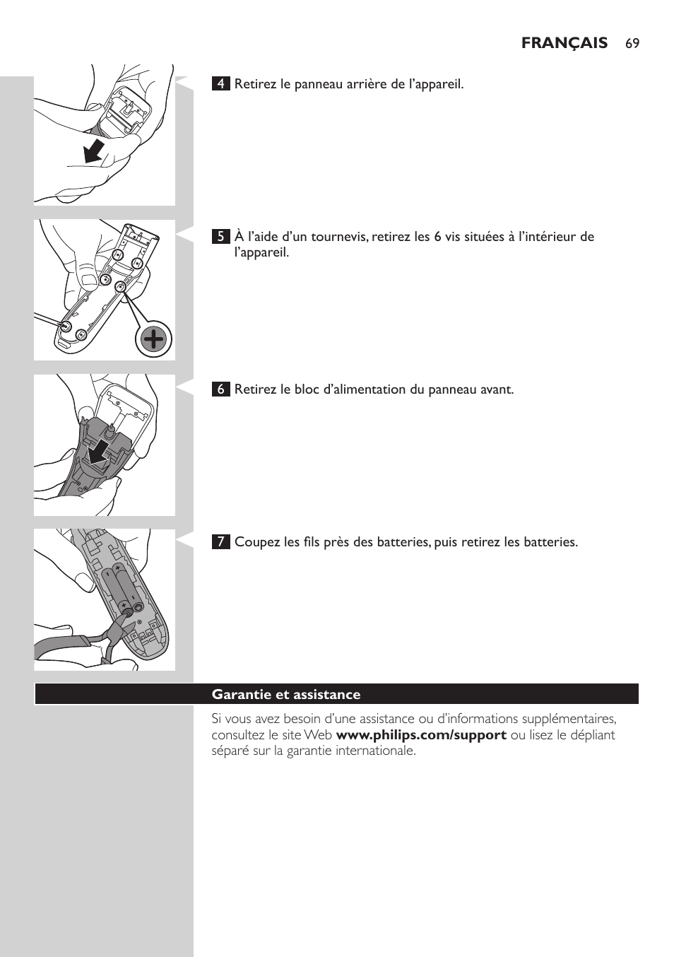 Philips tondeuse cheveux familiale User Manual | Page 69 / 126