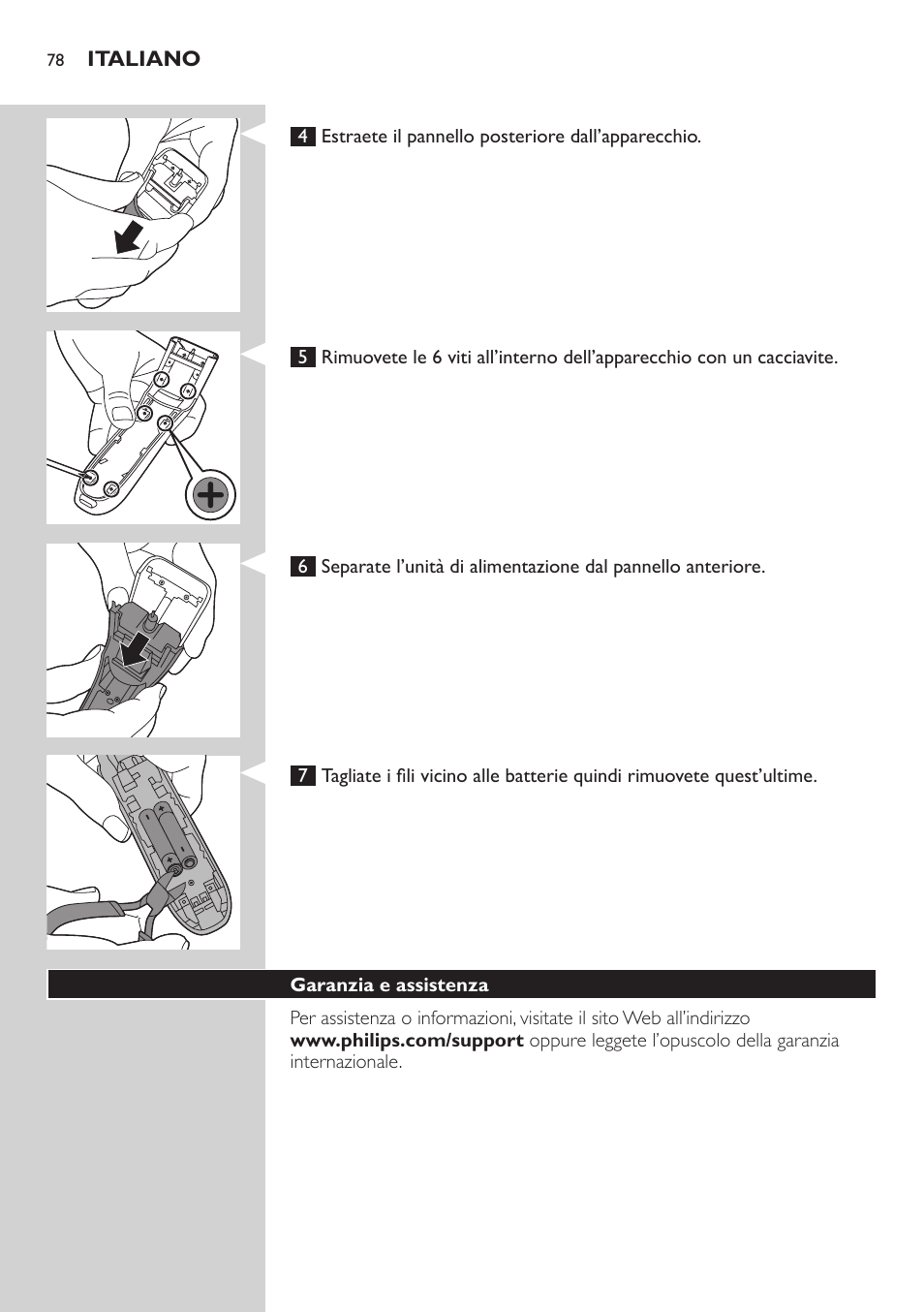 Philips tondeuse cheveux familiale User Manual | Page 78 / 126