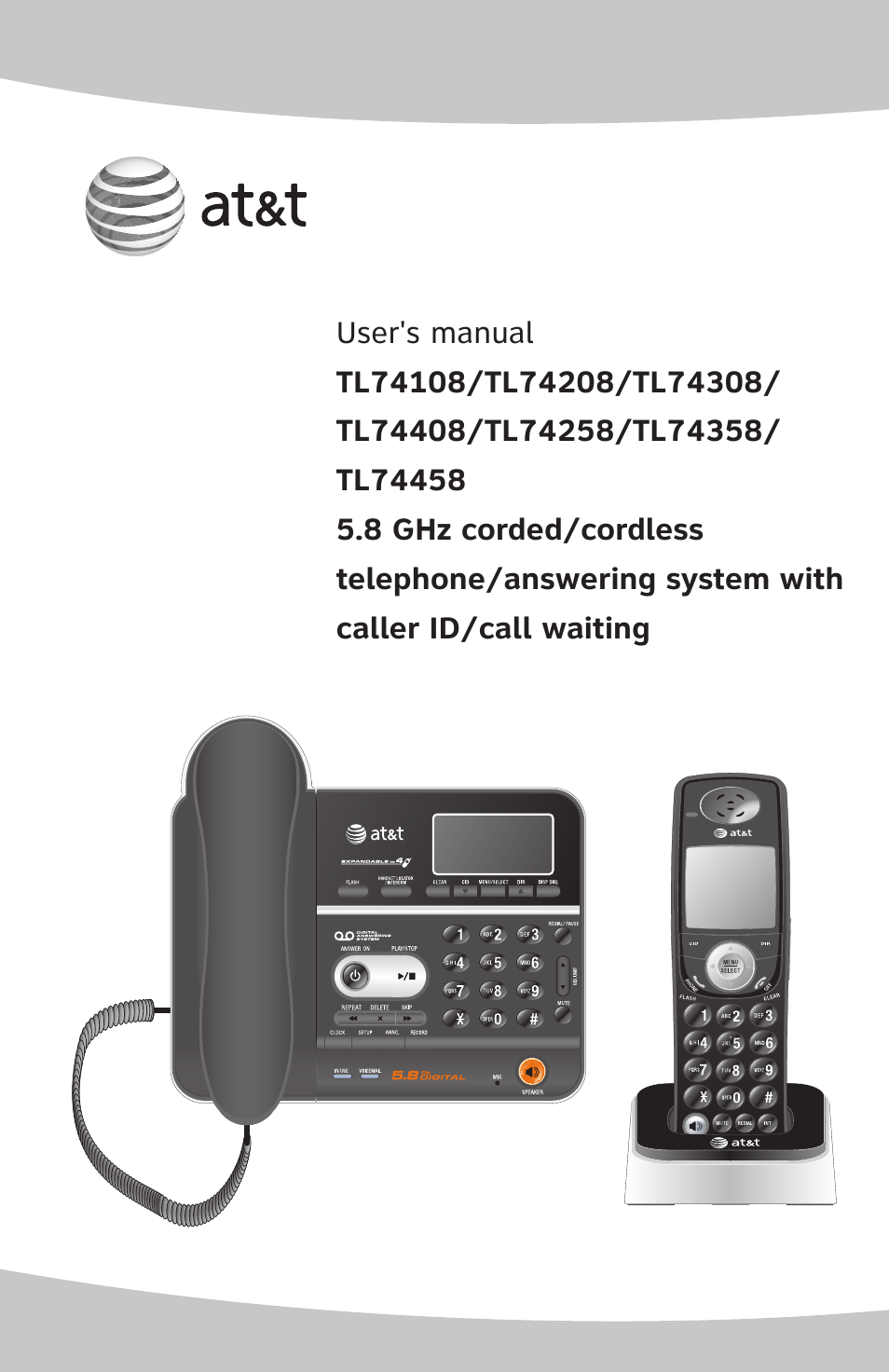 AT&T TL74458 User Manual | 97 pages