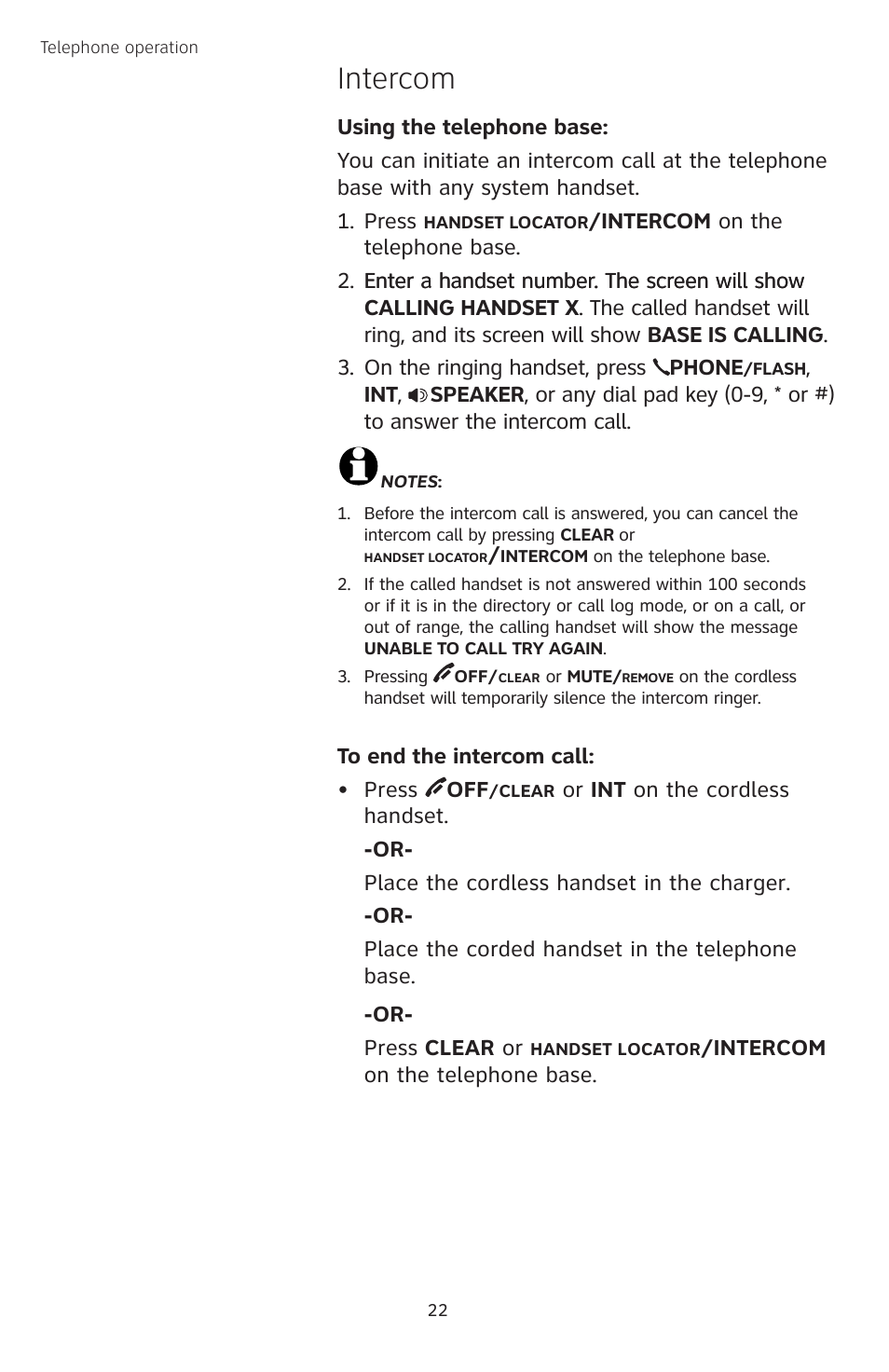 Intercom | AT&T TL74458 User Manual | Page 27 / 97